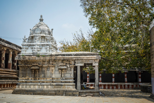 The temple is the largest temple in the town of Kanchipuram and is located in the northern part of the town. The temple gopuram (gateway tower) is 59m tall, which is one the tallest gopurams in India.