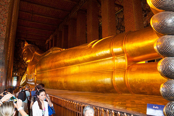 Phra Buddhasaiyas enshrined at Wat Phra Chettuphon Wimon Mangkhalaram Ratchaworamahawihan or Wat Pho Bangkok Yhailand