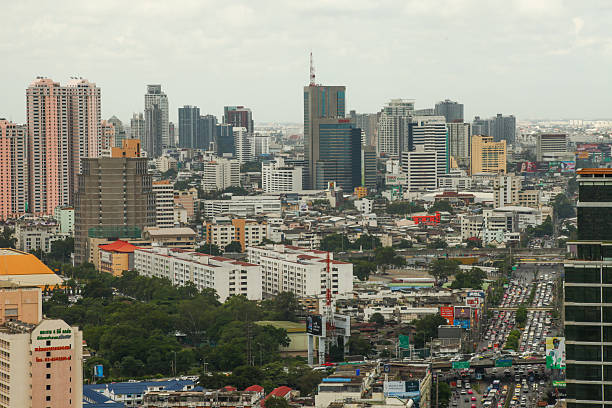istock Bangkok skyline over Lumpini park 508099435