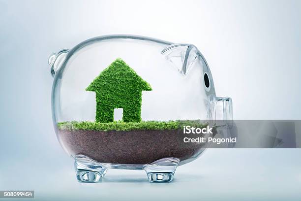 Saving To Buy A House Or Home Savings Concept Stock Photo - Download Image Now - Investment, Savings, Tax