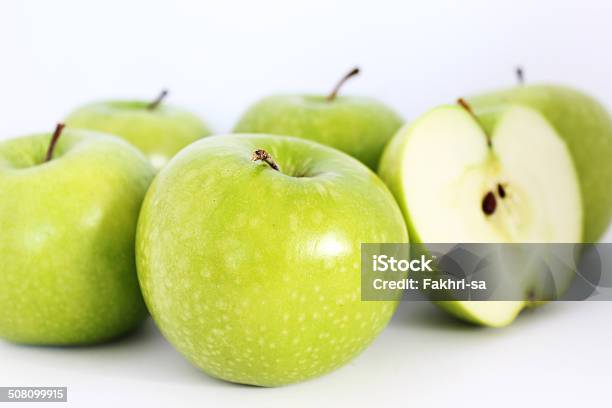 Green Apples Stock Photo - Download Image Now - Apple - Fruit, Close-up, Cross Section