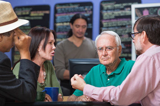 istock Frowning Man in Coffee House 508099927
