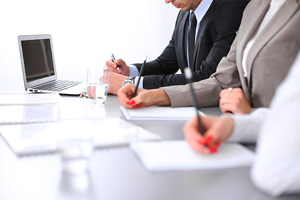 istock Group of business people working together in office 508100150