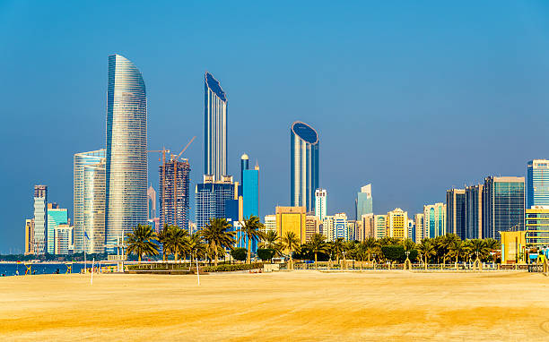 istock View of Abu Dhabi skyscrapers from the Public Beach 508100498