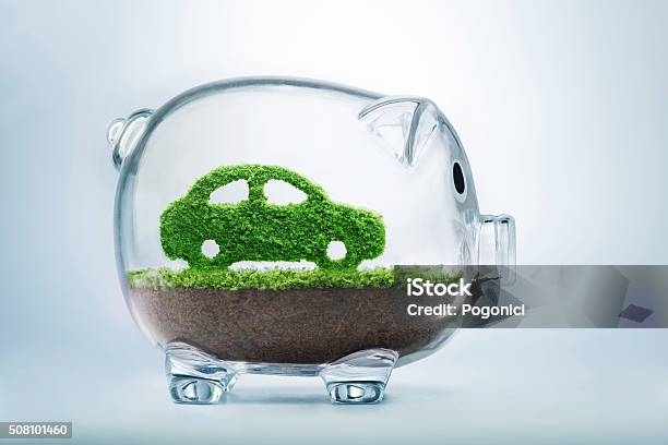 Green Energy Car Stock Photo - Download Image Now - Car, Environmental Conservation, Savings