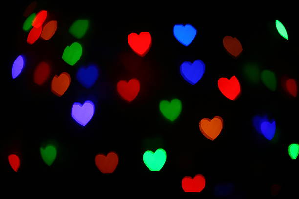 istock holiday festive heart bokeh. Christmas celebration Abstract background 508102096