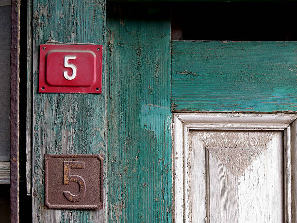 istock Old and new door numbers 508102226