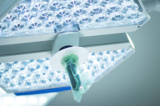 istock Hospital surgery operating room light 508105318