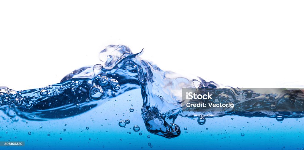 Onda de agua con burbujas - Foto de stock de Agua libre de derechos