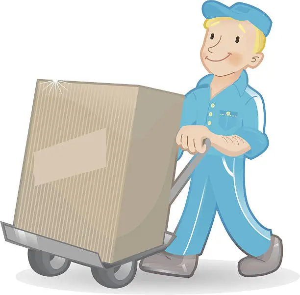 Vector illustration of Delivery Man