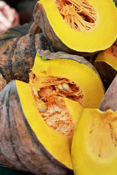 istock Fresh green pumpkin on the market 508120699
