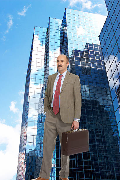 istock Businessman and skyscrapers 508120775