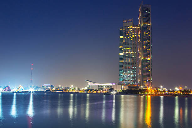 istock Panorama of Abu Dhabi at night 508121079