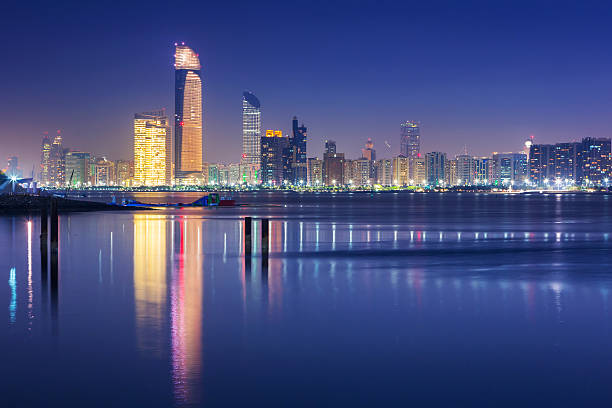 istock Panorama of Abu Dhabi at night 508121957