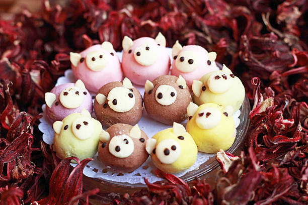 istock chocolates  pig snack - on dried okra. 508122319