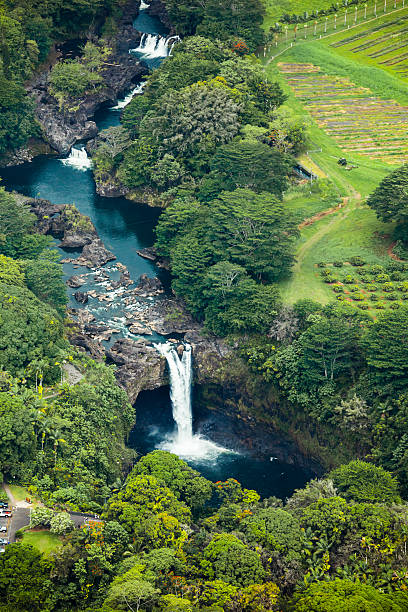 istock Scenic Rainbow Falls, Hilo Hawaii, Aerial View 508124929