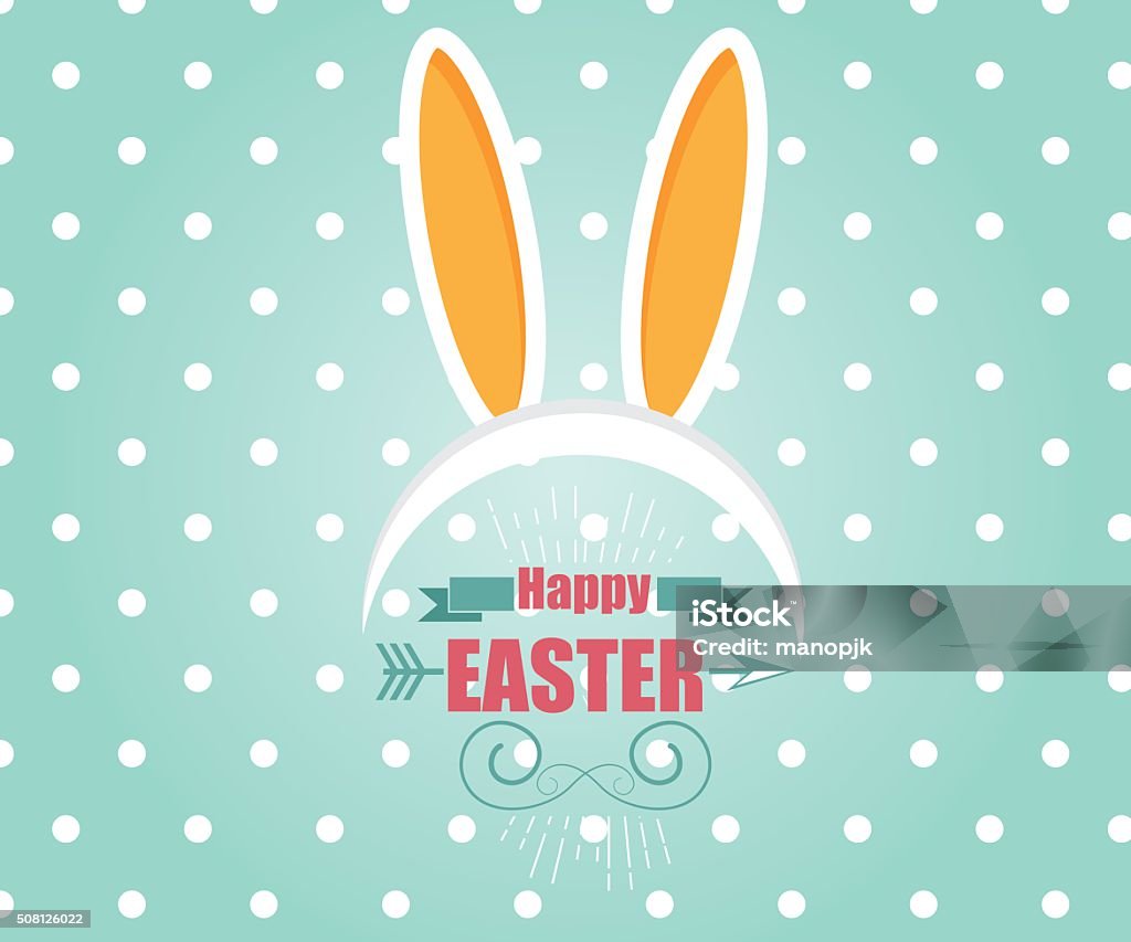 Happy Easter Card with Easter Bunny Rabbit Background Happy Easter Card with Easter Bunny Rabbit Background Vector Illustration Abstract stock vector