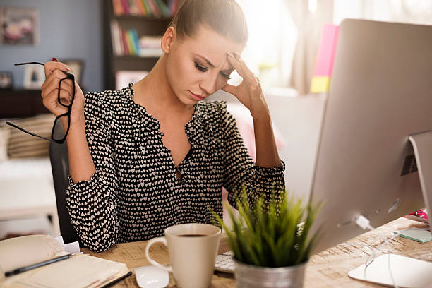 istock Exhausted after all day in the office 508126160