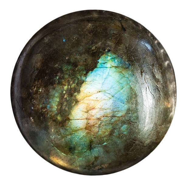 круглые бусины из лабрадорита природные минерал драгоценными камнями - bead jewelry drop stone стоковые фото и изображения