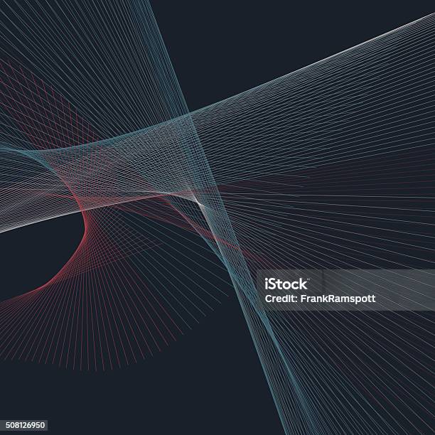 Retro Computer Generated Line Pattern Stock Illustration - Download ...