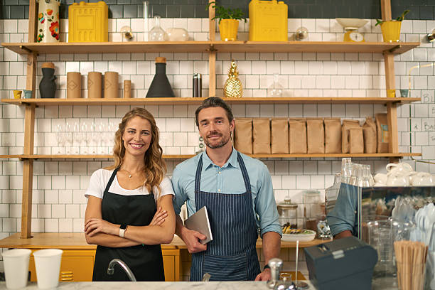 istock Baristas using digital tablet in coffee shop 508128788