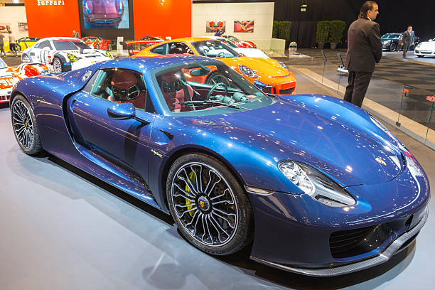 Porsche 918 Spyder Supercar Stock Photo - Download Image Now