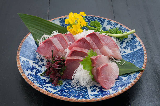 istock Japanese cuisine, yellowtail sashimi 508131504
