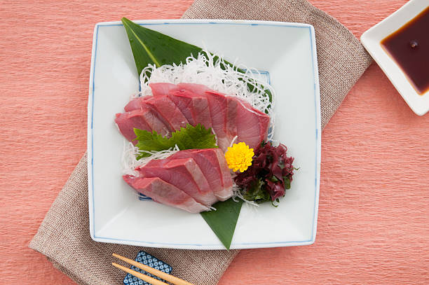 istock Japanese cuisine, yellowtail sashimi 508132060