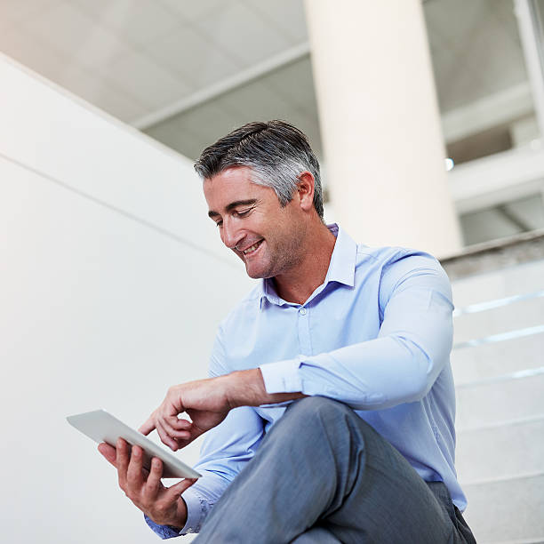 istock Keeping his finger on the business pulse 508132502