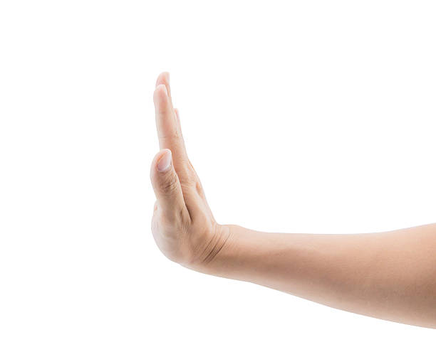 istock male hand with gesture on the isolated white background 508132802