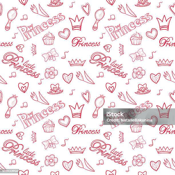 Princess Patern Princess Seamless Pattern Stock Illustration - Download Image Now ...