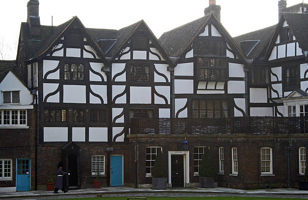 England: Tower of London London, England - March 21, 2009: The residences within the innermost ward of the Tower of London, including the Queen's House. queen's house stock pictures, royalty-free photos & images