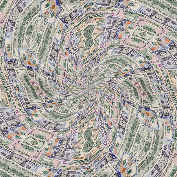 istock american dollar.  kaleidoscope effect 508137354