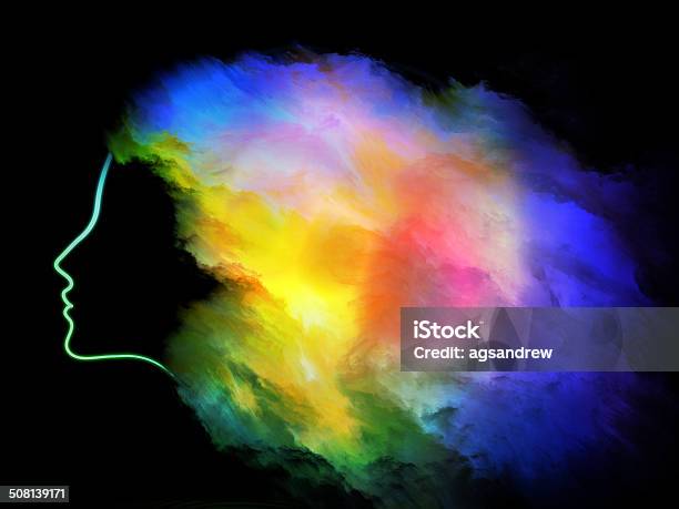 Girl Cloud Stock Photo - Download Image Now - Psychedelic, Smoking - Activity, Adult