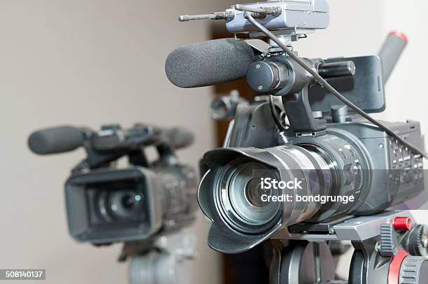 Video Camera Stock Photo - Download Image Now - Video Shoot, Broadcasting, Camera - Photographic Equipment