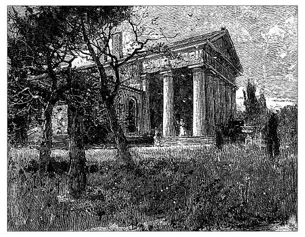 istock Antique illustration of Lee's House, Arlington 508140432