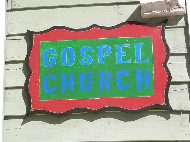 istock Colourful sign on Church Building 508140922