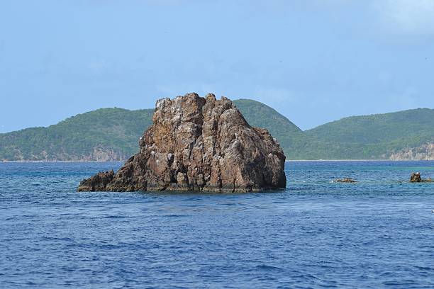 istock Solitary Rock Formation off Tortola 508145437