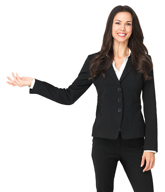 istock Businesswoman gesturing on White 508150794