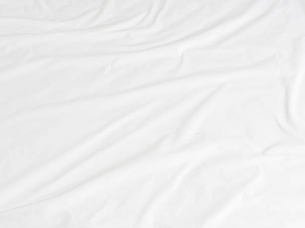 Clean sheet looking down on a clean white sheet double bed photos stock pictures, royalty-free photos & images