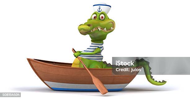 Crocodile Stock Photo - Download Image Now - Animal, Animal Teeth, Cartoon