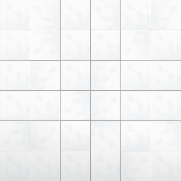 White tiles wall vector Realistic white tiles pattern texture in vector format marble tile colors stock illustrations