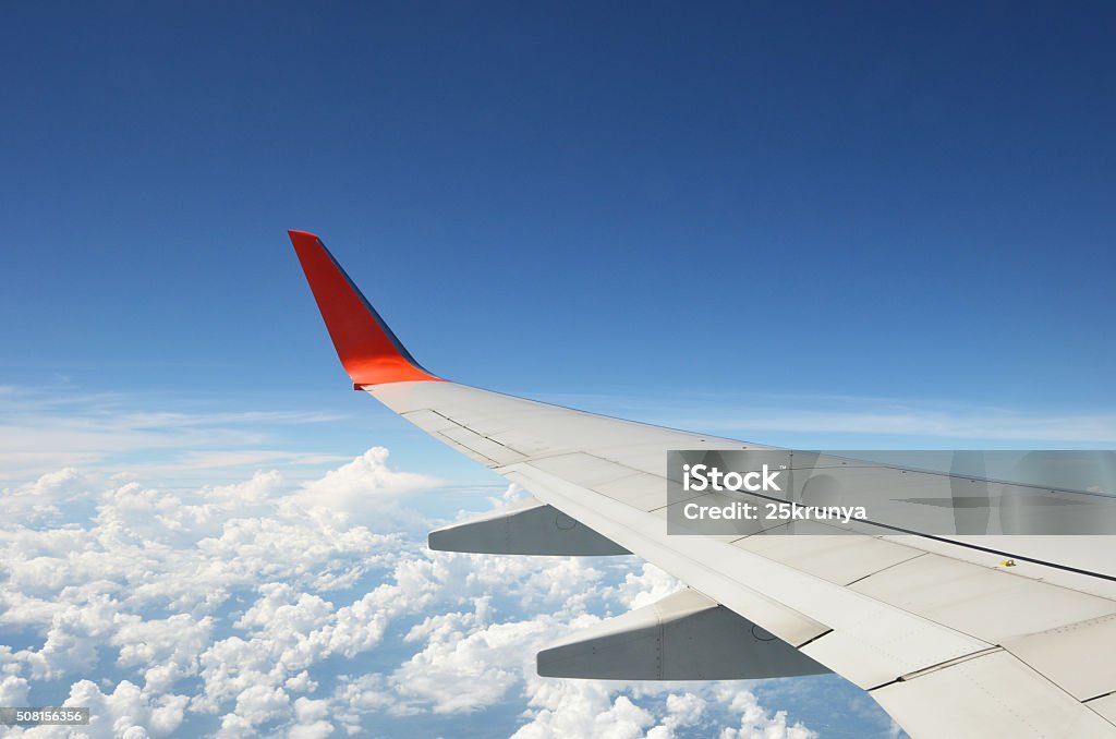 Flugzeugflügel - Lizenzfrei Flugzeug Stock-Foto