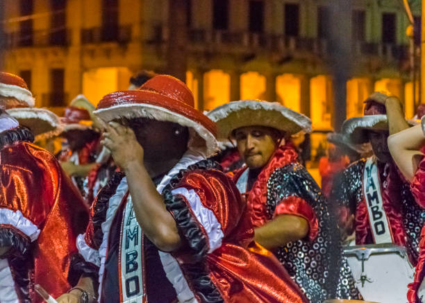 istock Group of Candombe Drummers at Carnival Parade of Uruguay 508161854