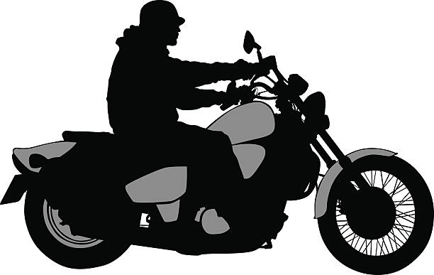 ilustrações, clipart, desenhos animados e ícones de grande ciclista - motorcycle motocross biker moped