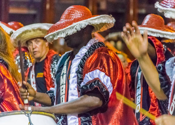istock Group of Candombe Drummers at Carnival Parade of Uruguay 508162068