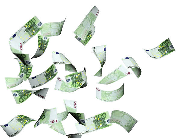 istock Flying banknotes of euro 508164334