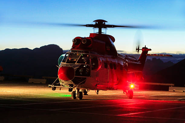 istock Helicopter rescue, helicopter in the air while flying 508164766