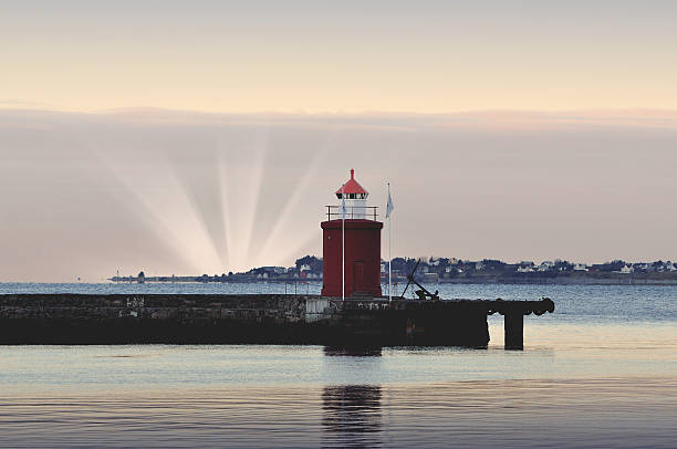 istock Old lighthouse on sea coast in Alesund 508166174