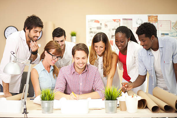 istock Startup business meeting in a coworking space 508171115